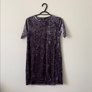 Forever21 velvet t-shirt dress